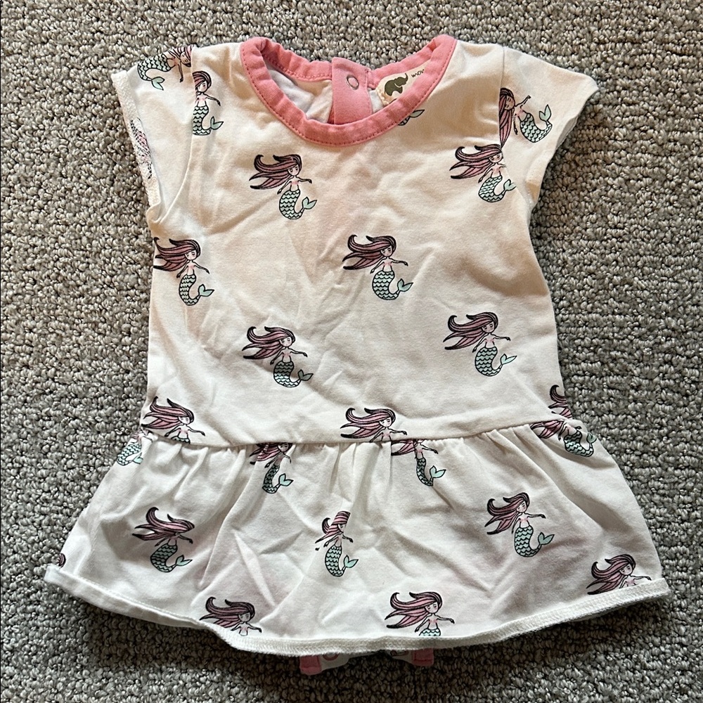 Monica + Andy Baby Mermaid Dress Onesie